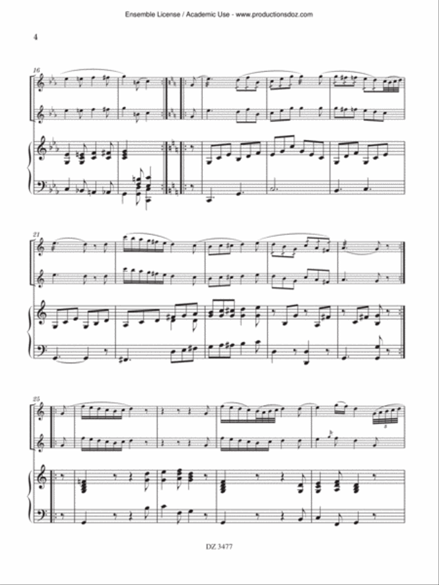 5 Stücke für Mandoline und Klavier Piano Accompaniment scores gallery preview page 4