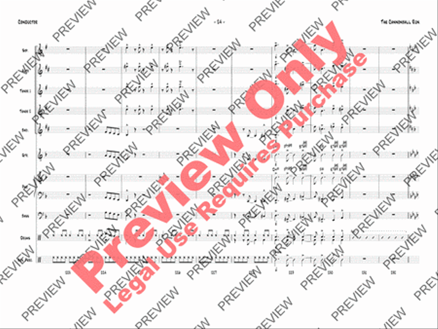 The Cannonball Run The Cannonball Run Jazz Ensemble scores gallery preview page 27