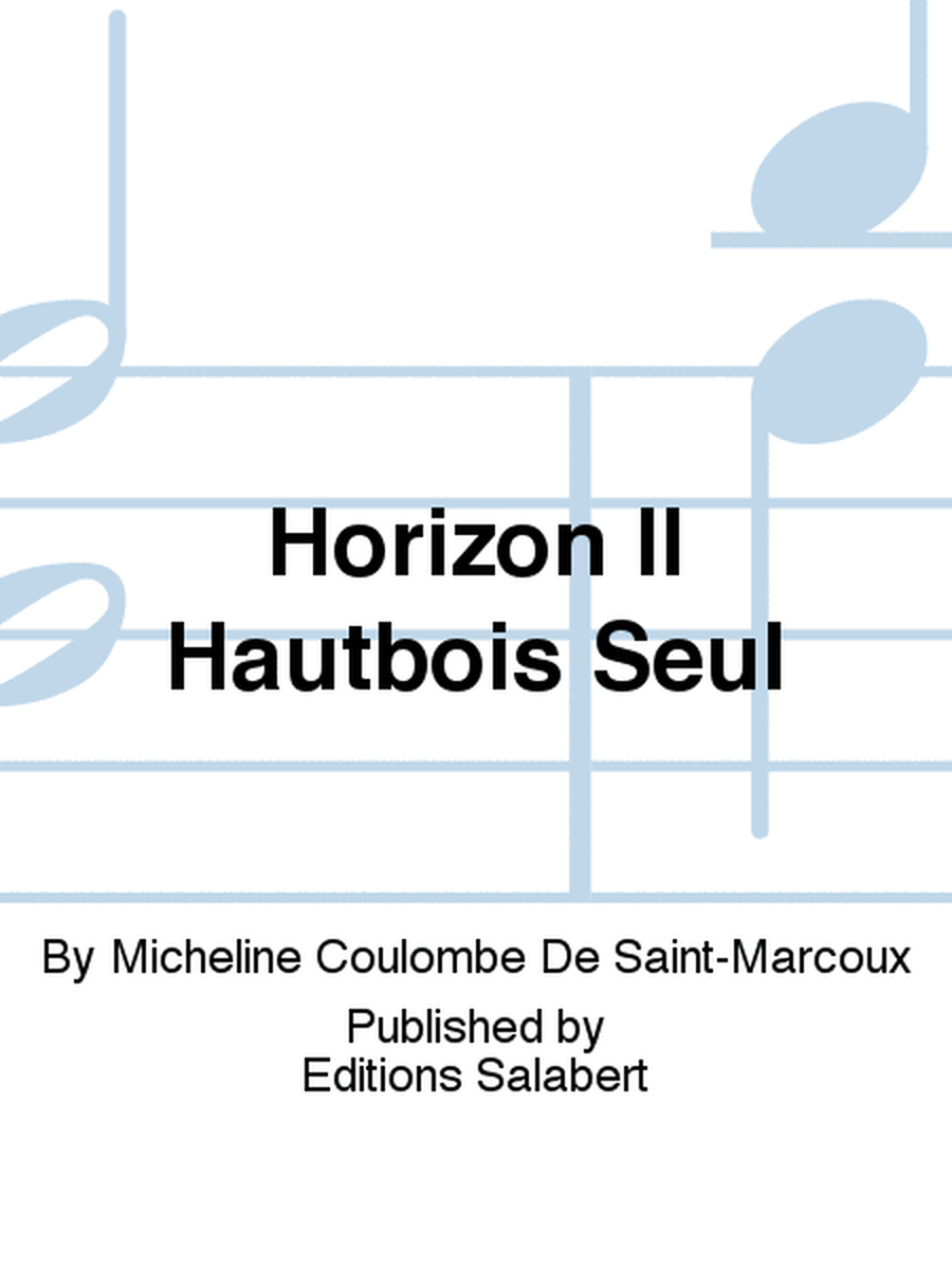 Horizon II Hautbois Seul