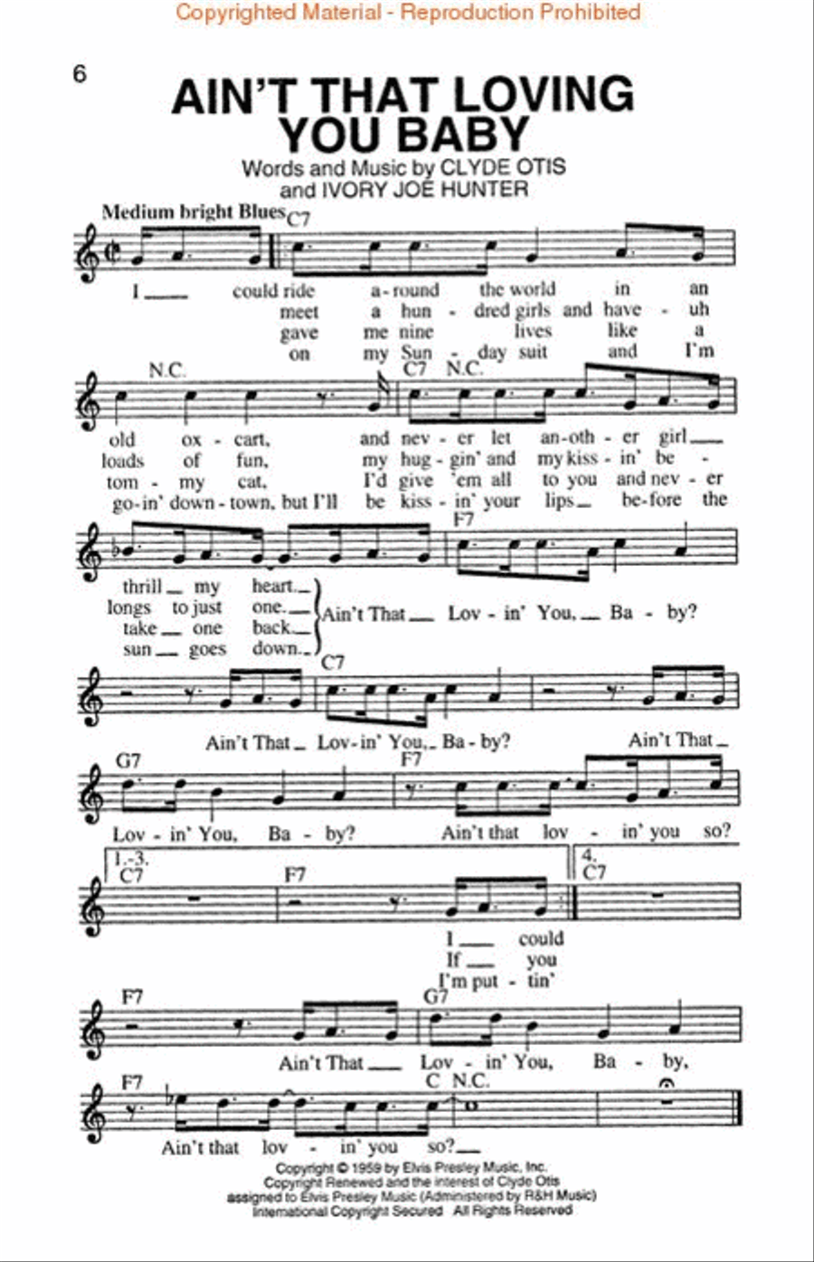 Elvis Guitar scores gallery preview page 2