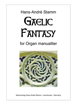 Book cover for Gaelic Fantasy for organ manualiter