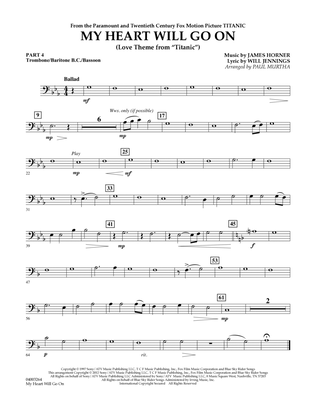 My Heart Will Go On (Love Theme from Titanic) - Pt.4 - Trombone/Bar. B.C./Bsn.