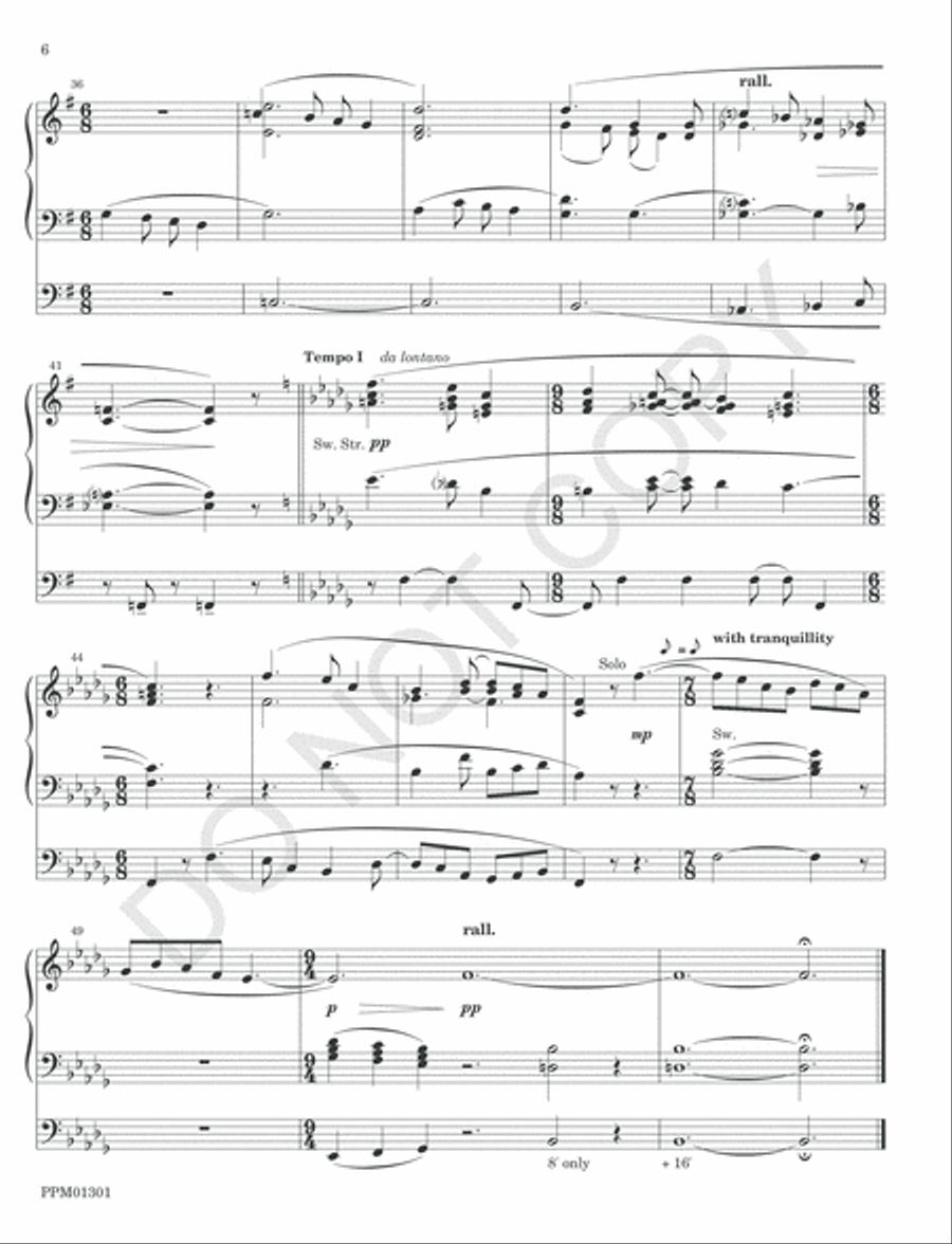 Sonata No. 2 for Organ Organ Solo scores gallery preview page 9