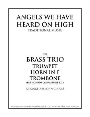 Book cover for Angels We Have Heard On High - Trumpet, Horn, Trombone (Brass Trio)
