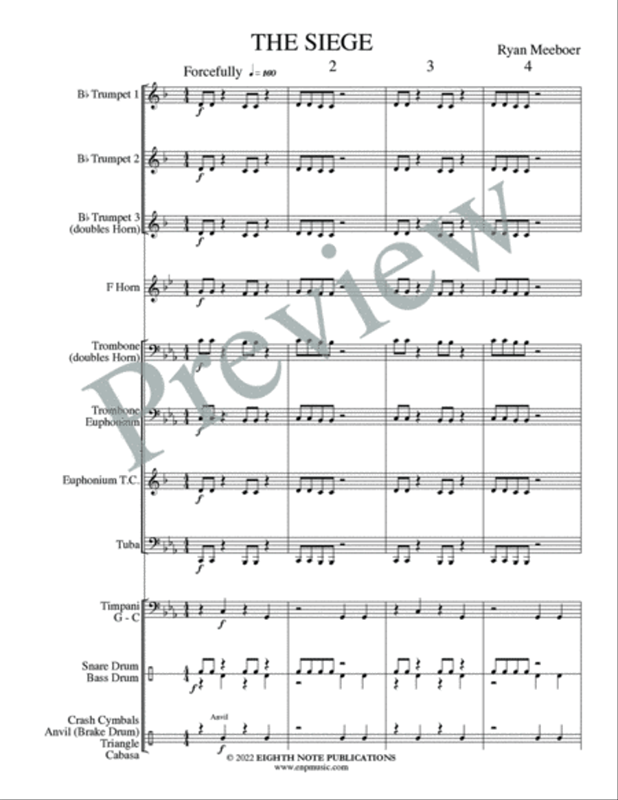 The Siege The Siege Small Ensemble scores gallery preview page 3
