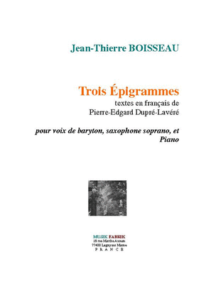 Trois Epigrammes (French text)