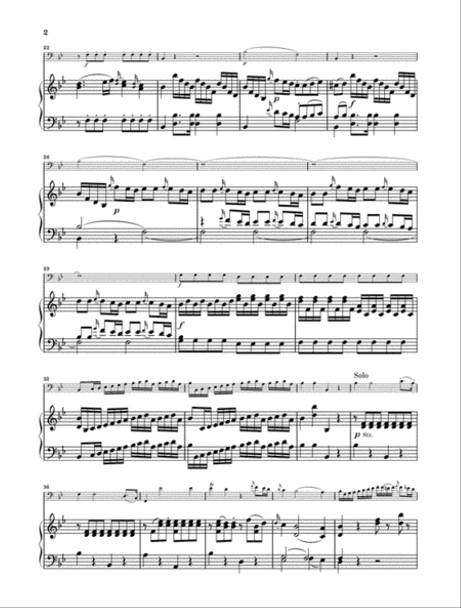 Bassoon Concerto in B-flat Major, K. 191 Bassoon Solo scores gallery preview page 3