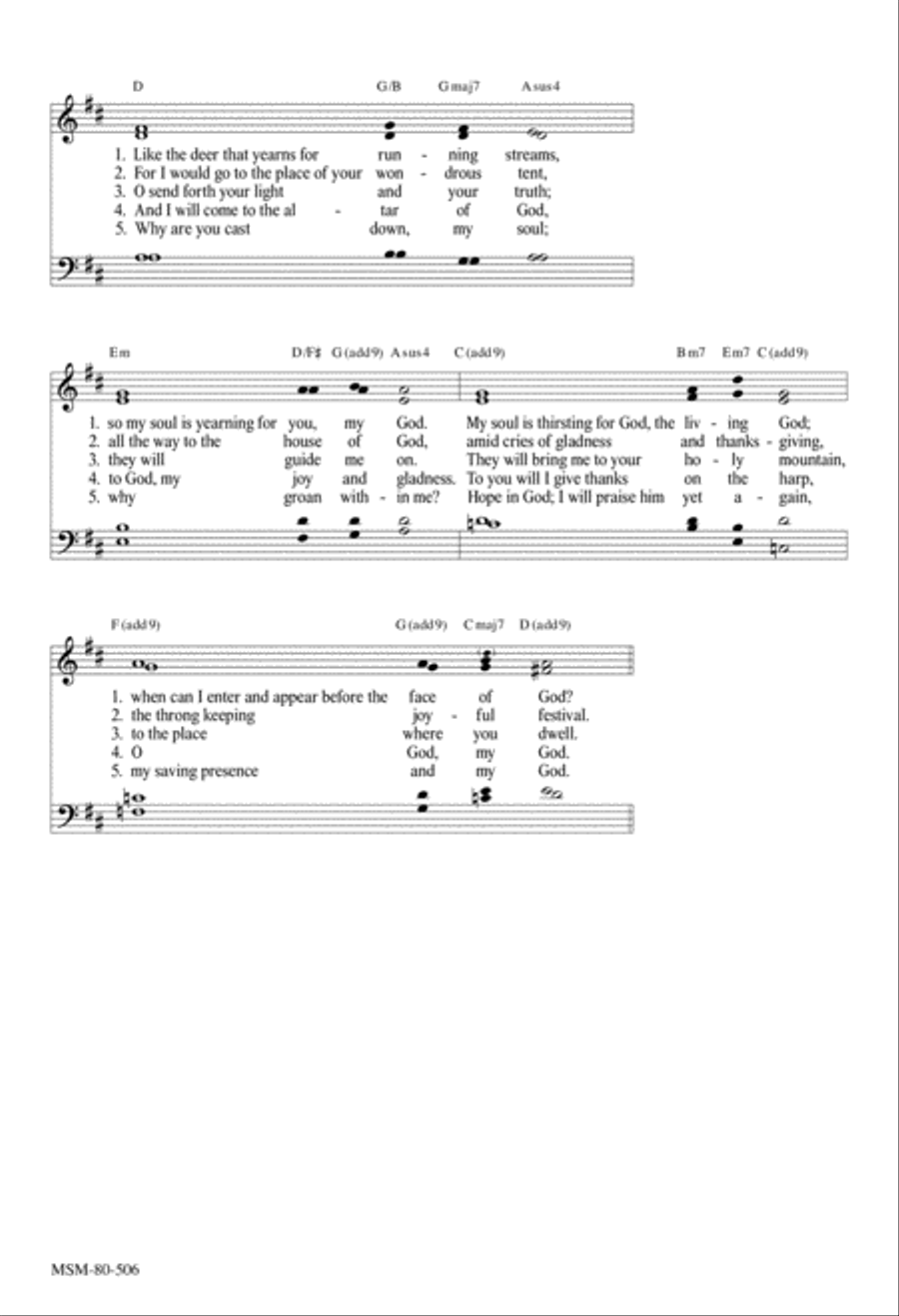 Psalm 42-43 Psalm 42-43 4-Part scores gallery preview page 2