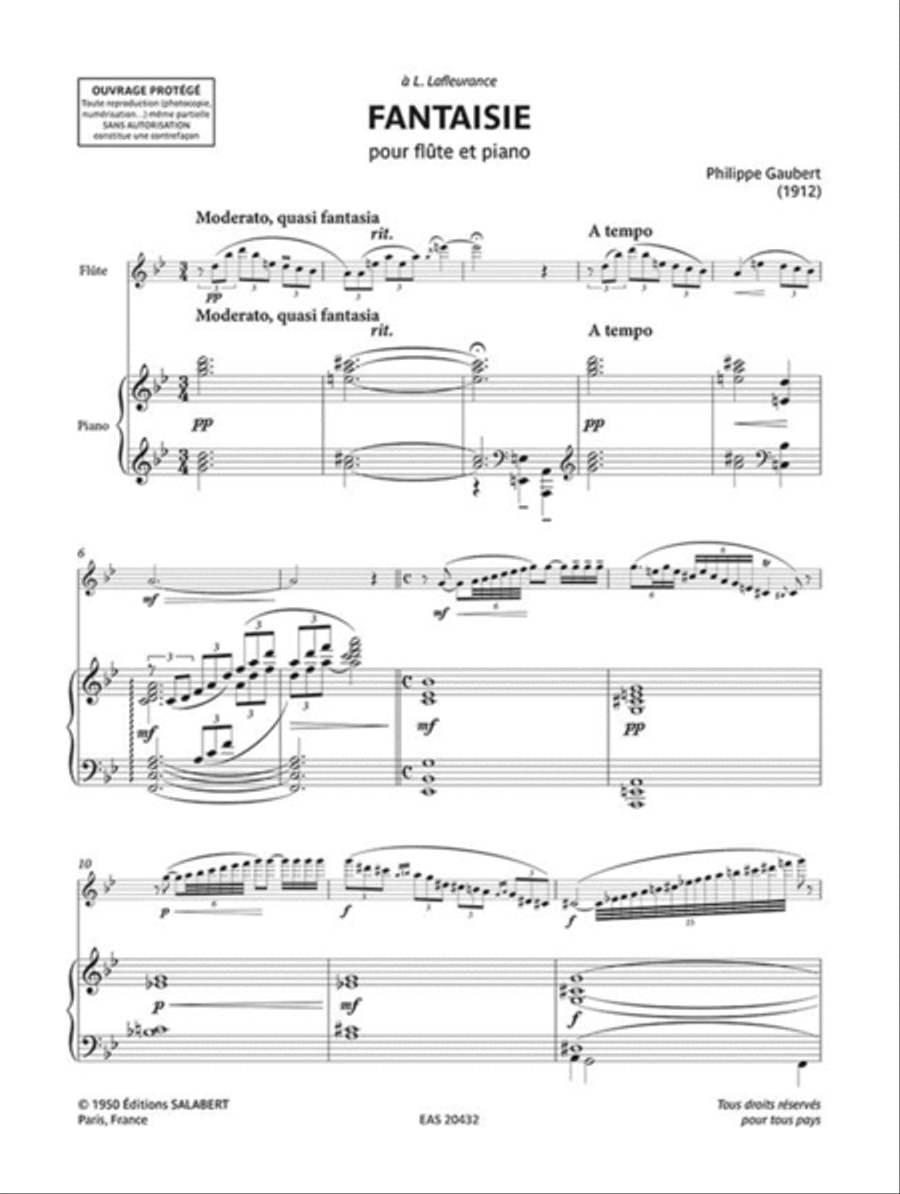 Fantaisie Flute Solo scores gallery preview page 3