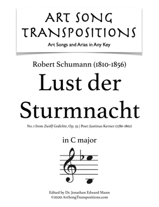 SCHUMANN: Lust der Sturmnacht, Op. 35 no. 1 (transposed to C major)