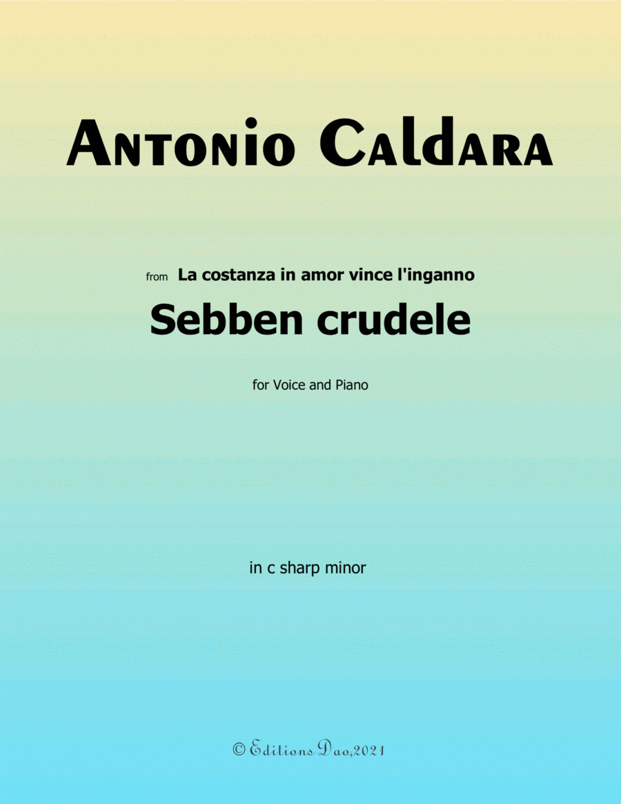 Sebben crudele,by Caldara,in c sharp minor image number null