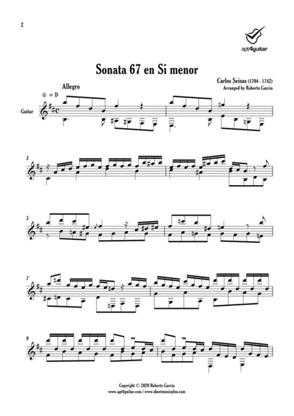 Sonata 67 en Si menor image number null