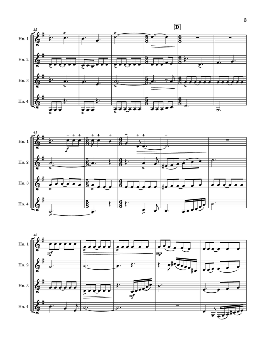 Halcyon Waters Brass Quartet scores gallery preview page 3