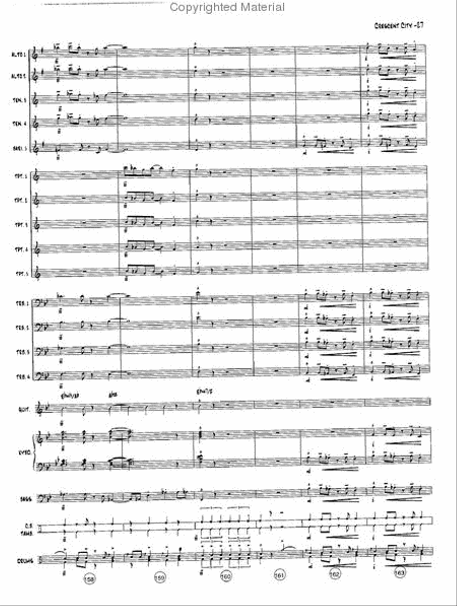 The Crescent City Stomp Jazz Ensemble scores gallery preview page 28