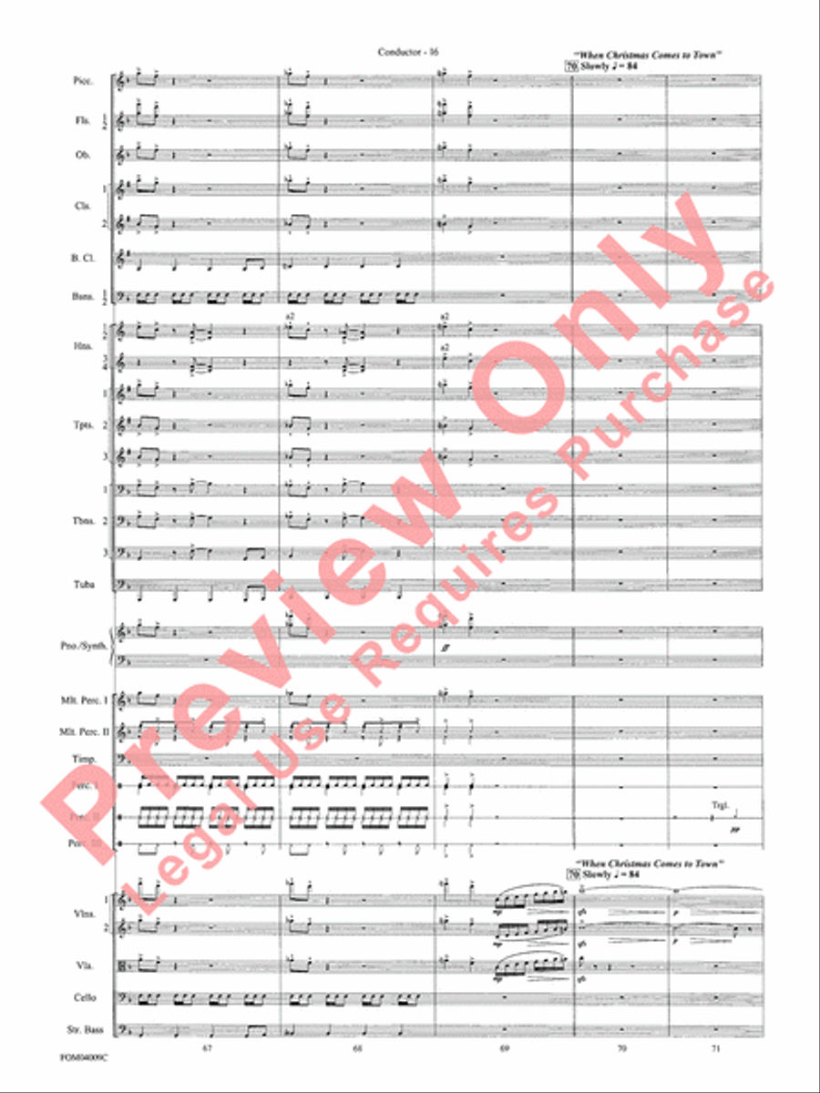 The Polar Express, Concert Suite from Full Orchestra scores gallery preview page 19