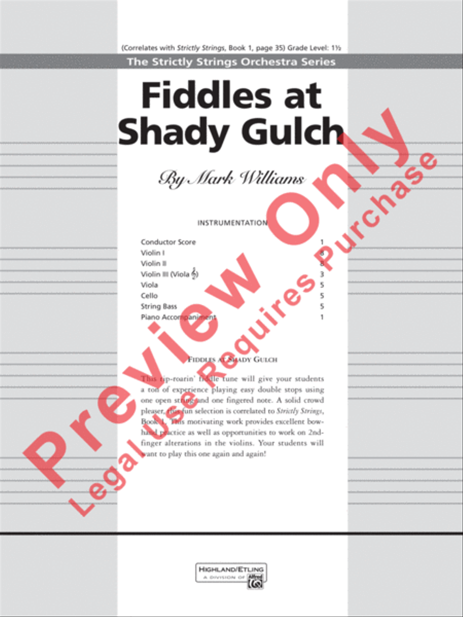 Fiddles at Shady Gulch String Orchestra scores gallery preview page 2