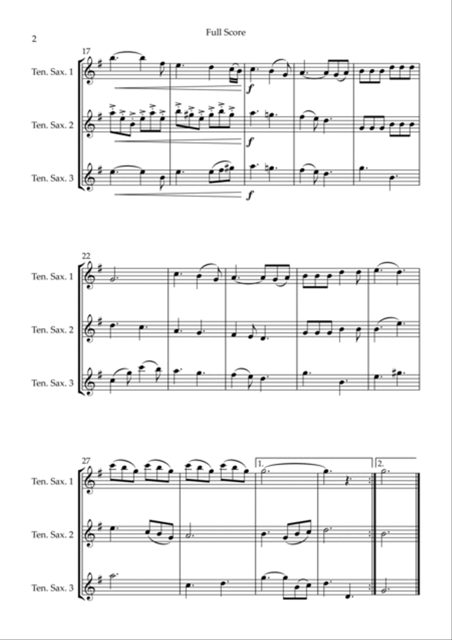 He Is Exalted Woodwind Trio scores gallery preview page 2