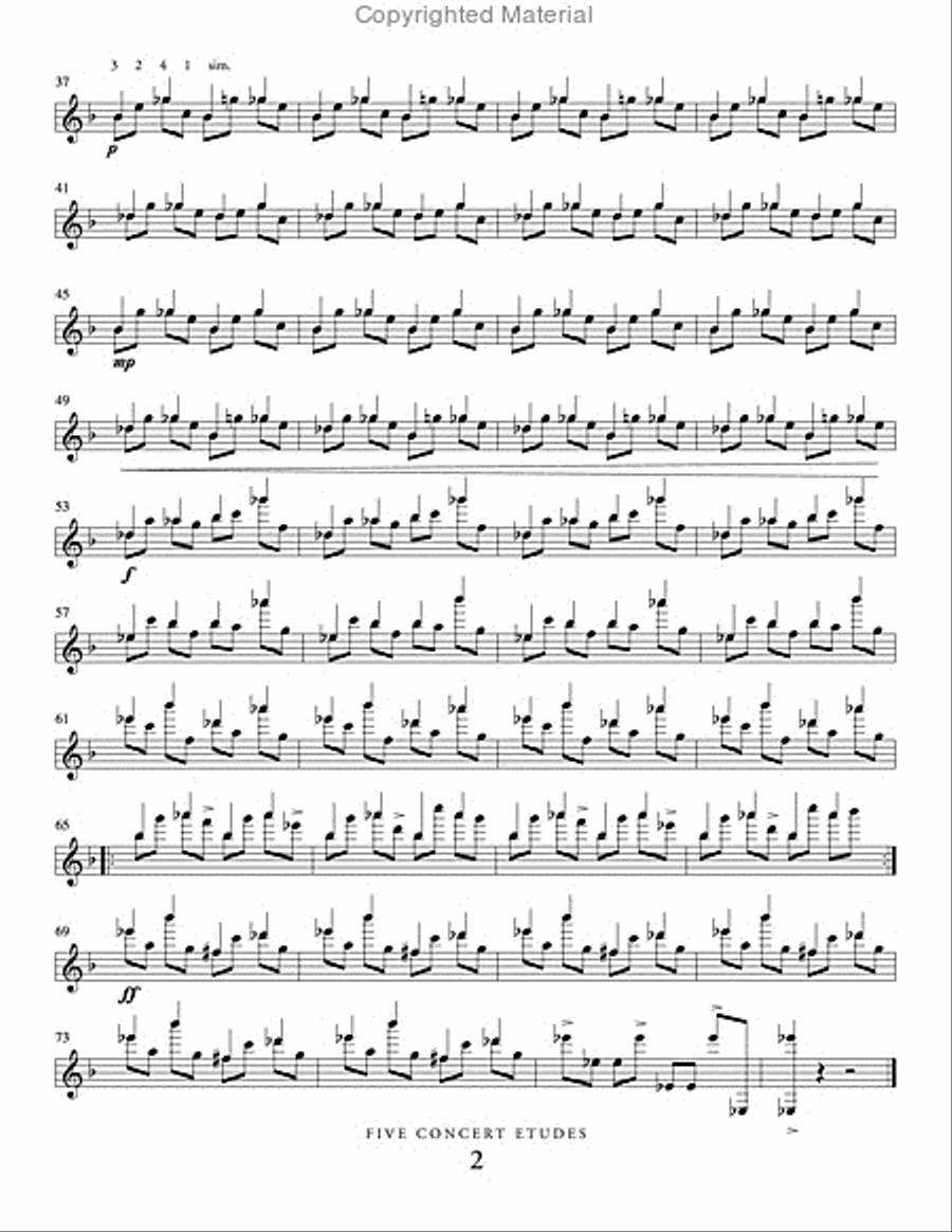 Five Concert Etudes Five Concert Etudes Percussion Ensemble scores gallery preview page 3