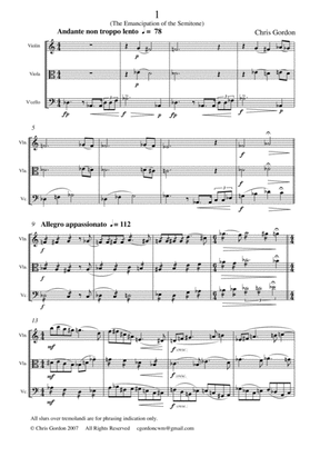 String Trio (for Violin, Viola and Violoncello)