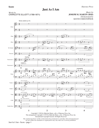 Book cover for Just As I Am - Full Score
