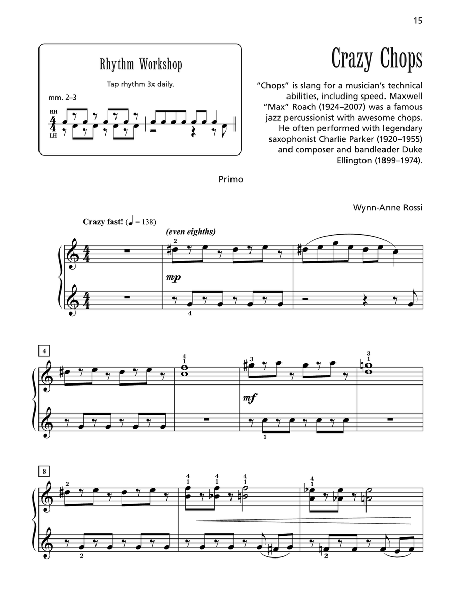Crazy Chops - Piano Duet (1 Piano, 4 Hands) 1 Piano, 4-Hands scores gallery preview page 2