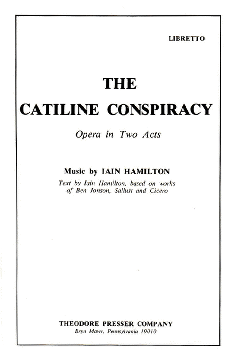 The Catiline Conspiracy