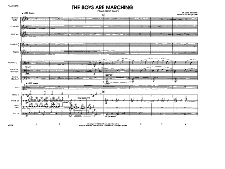 The Boys Are Marching Marching Band scores gallery preview page 2