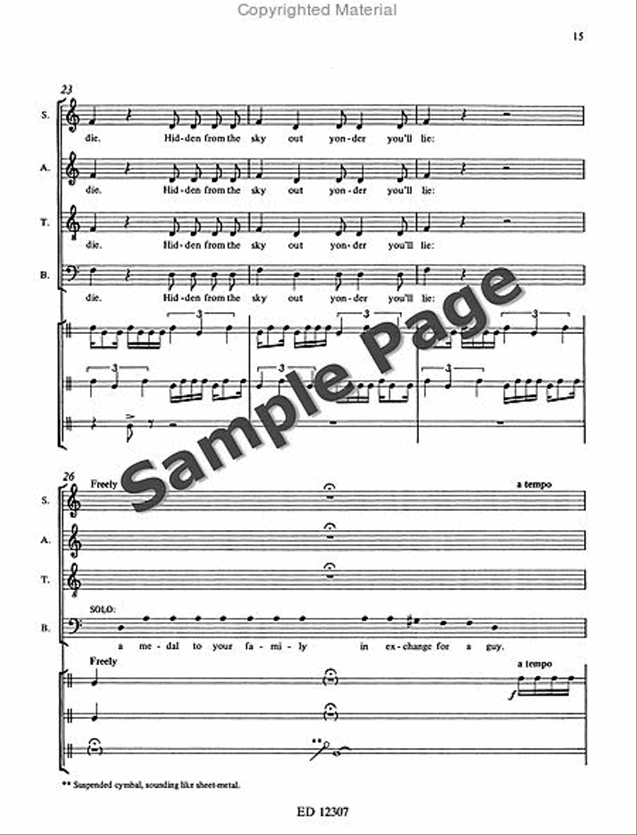 I Dream a World 4-Part scores gallery preview page 18