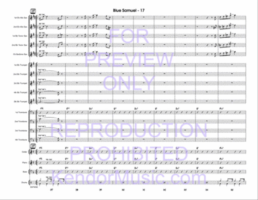 Blue Samuel Jazz Ensemble scores gallery preview page 18