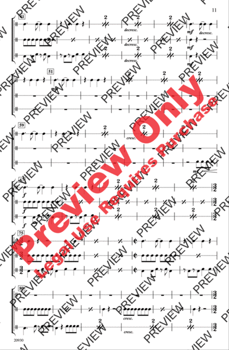 Our Father (The Lord's Prayer in a Caribbean Style) 4-Part scores gallery preview page 11