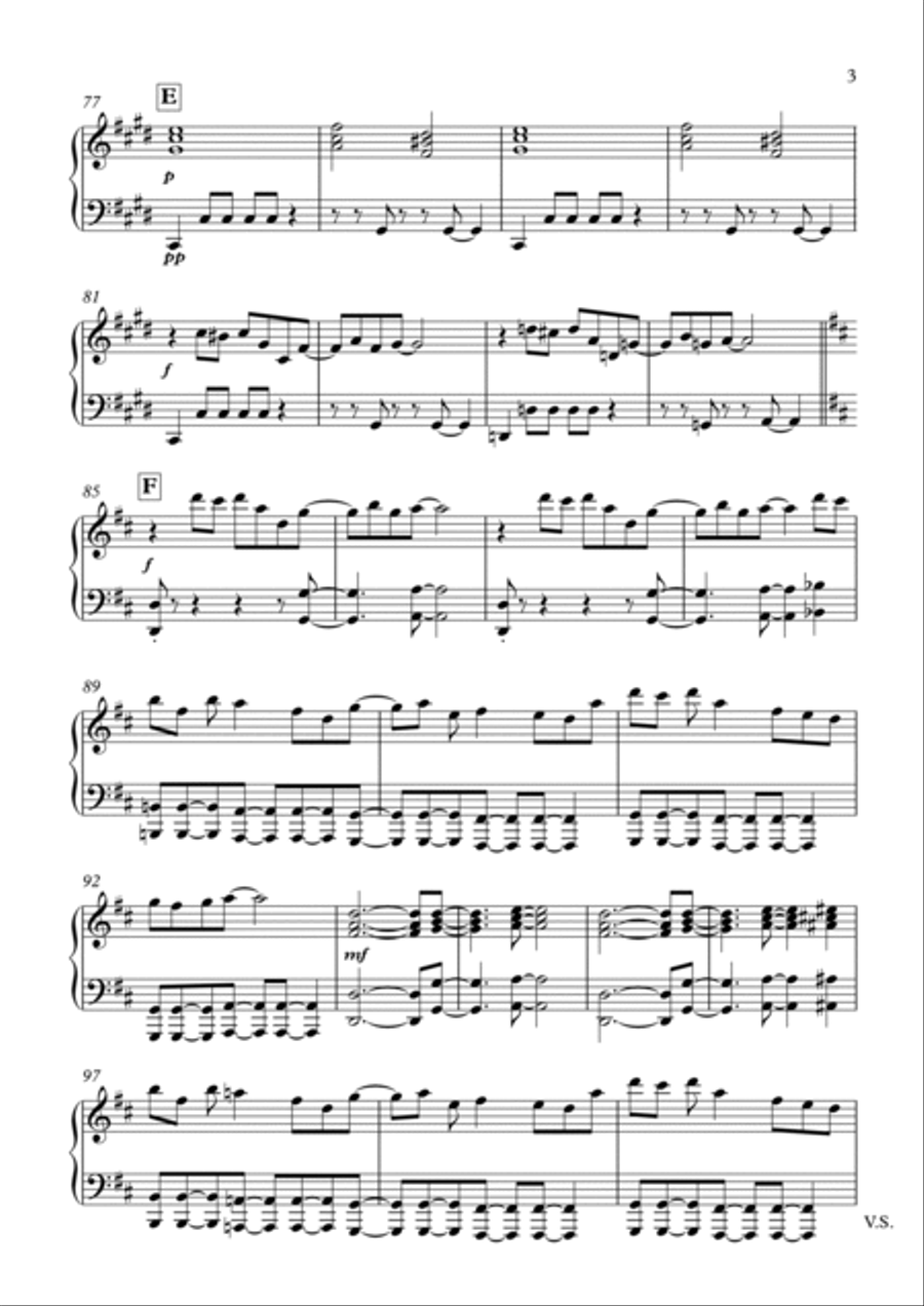 Confidence (Keyboard I Section) Piano Solo scores gallery preview page 3
