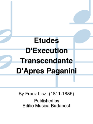 Book cover for Etudes D'Execution Transcendante D'Apres Paganini