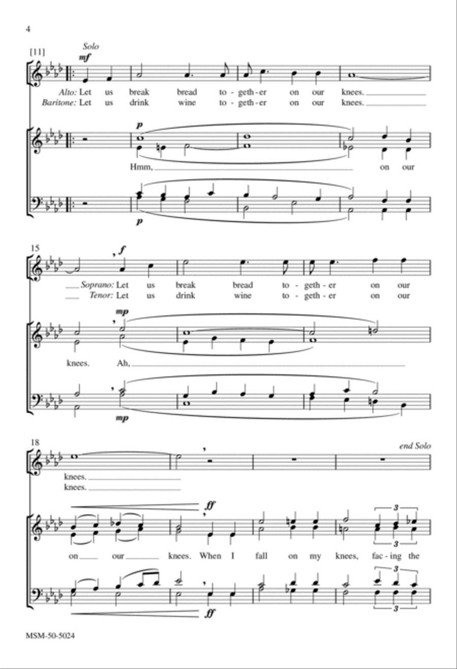 O Lord, Have Mercy 4-Part scores gallery preview page 4