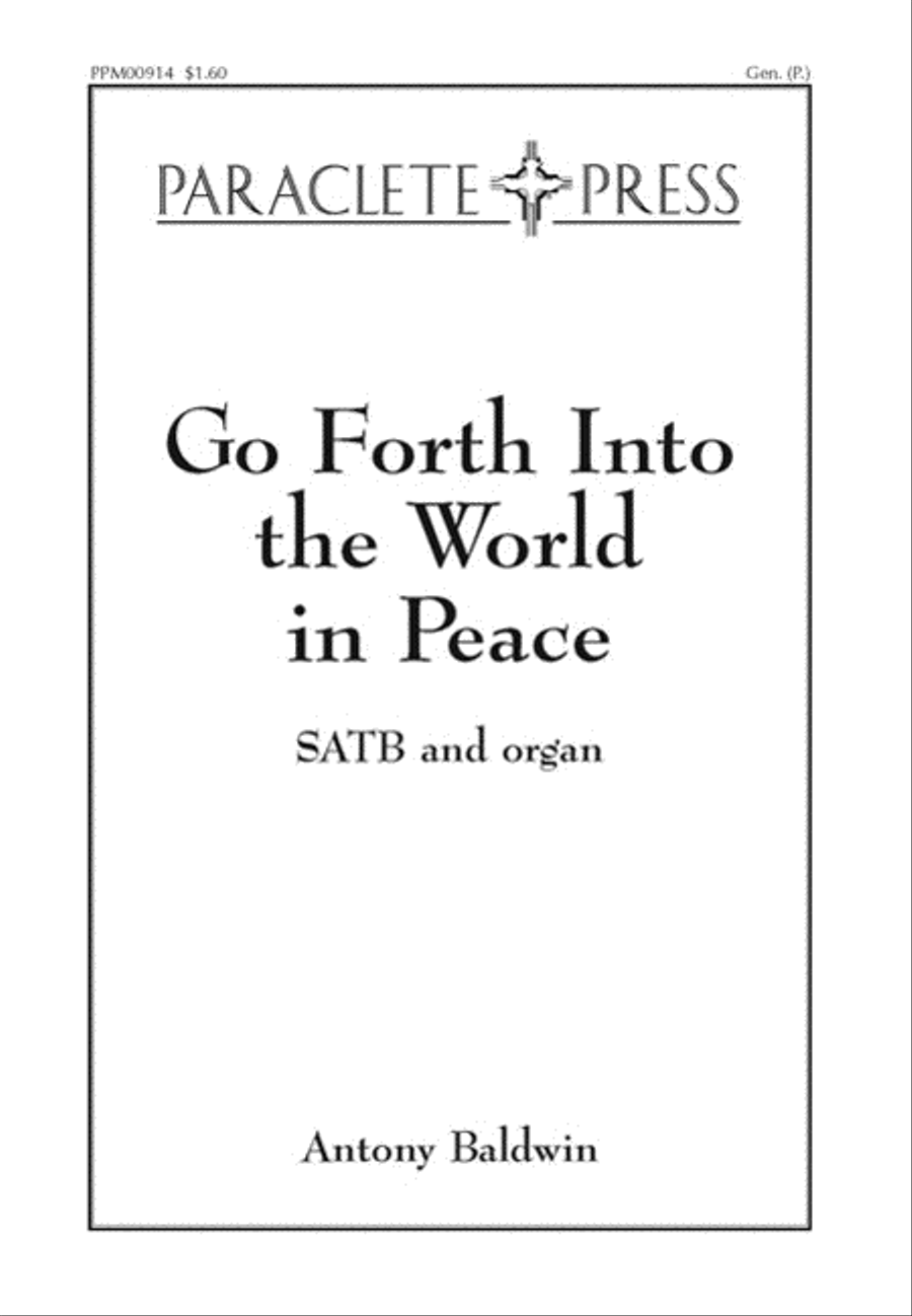 Go Forth Into the World In Peace 4-Part scores gallery preview page 1