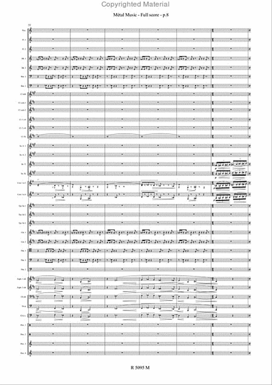 Metal Music Metal Music Concert Band scores gallery preview page 9