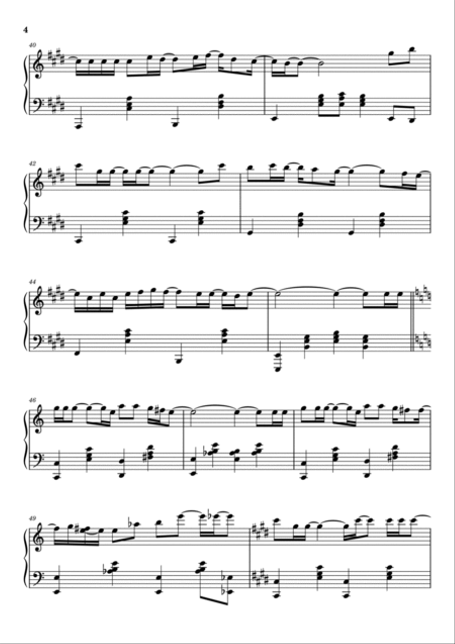 We Are The World Piano Solo scores gallery preview page 4