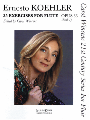 Book cover for 35 Exercises for Flute, Op. 33