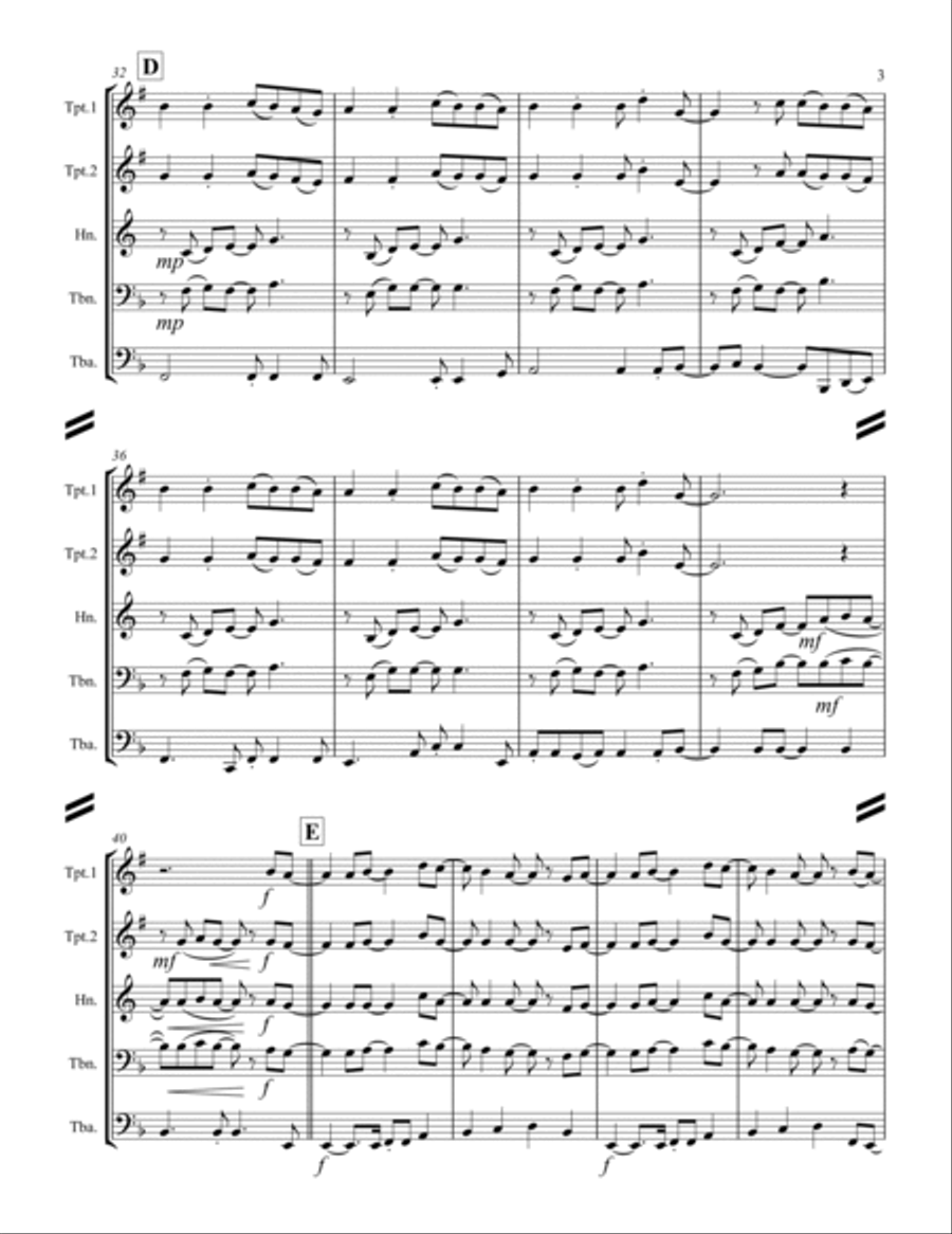 Here I Am To Worship Horn scores gallery preview page 4
