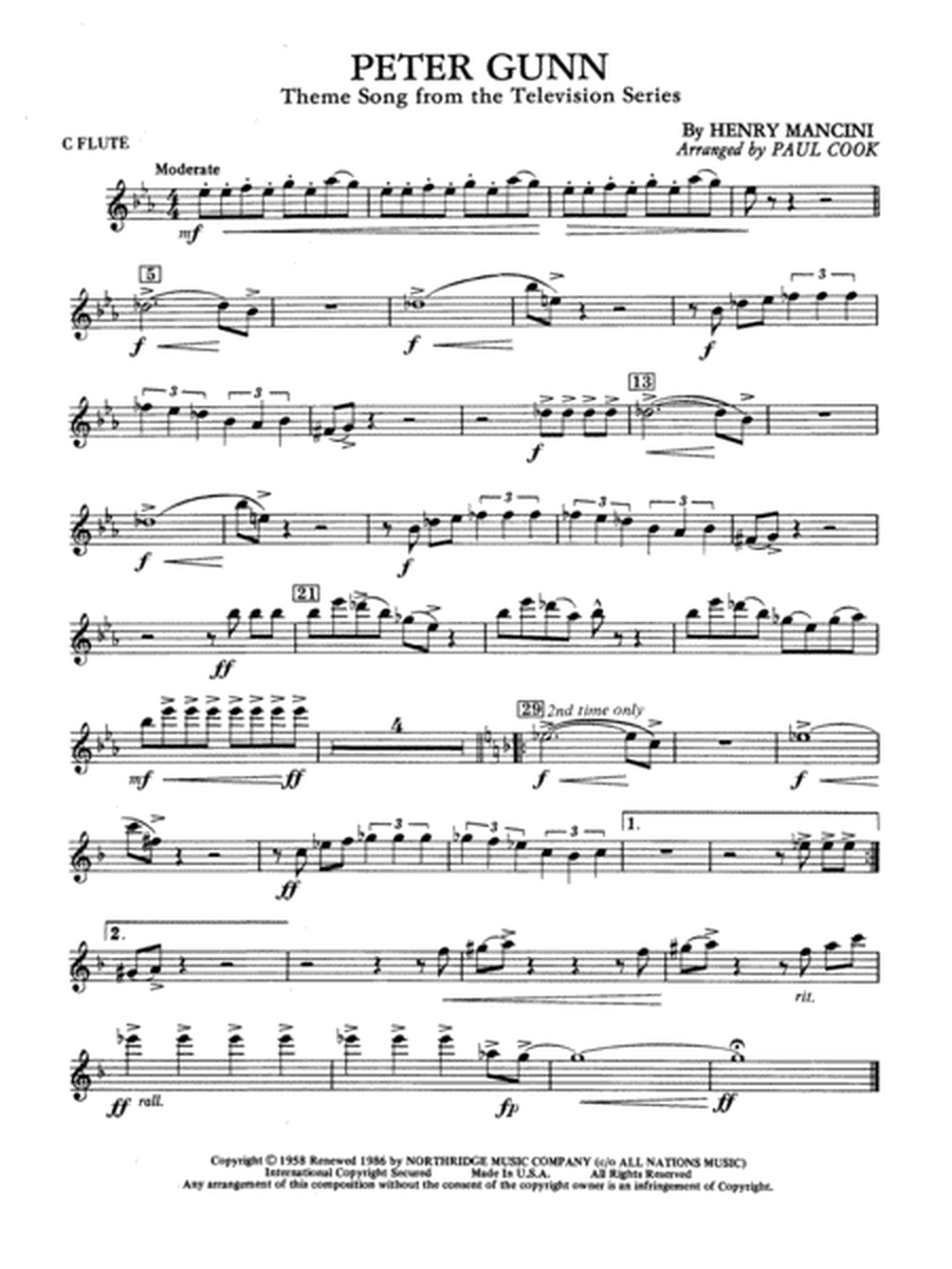 Peter Gunn: Flute