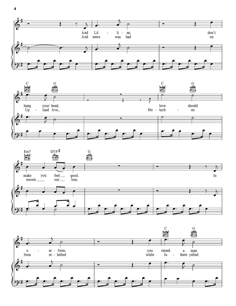 Charlie Boy Piano, Vocal, Guitar scores gallery preview page 4