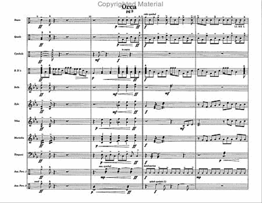Orca Percussion Ensemble scores gallery preview page 5