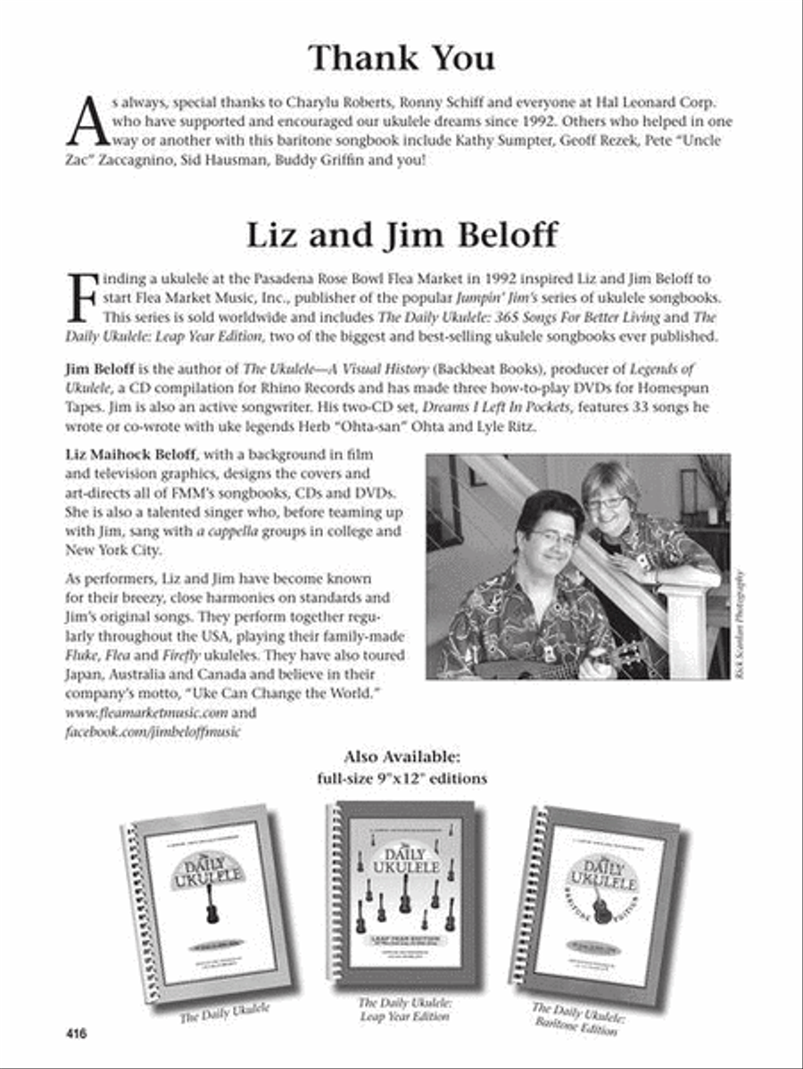 The Daily Ukulele: Leap Year Edition for Baritone Ukulele Piano scores gallery preview page 18