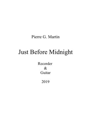 Just Before Midnight (recorder & guitar)