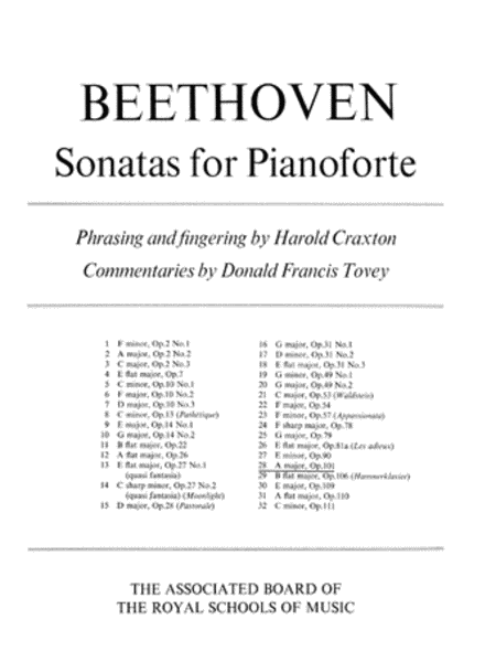 Ludwig van Beethoven : Piano Sonata in A Op. 101