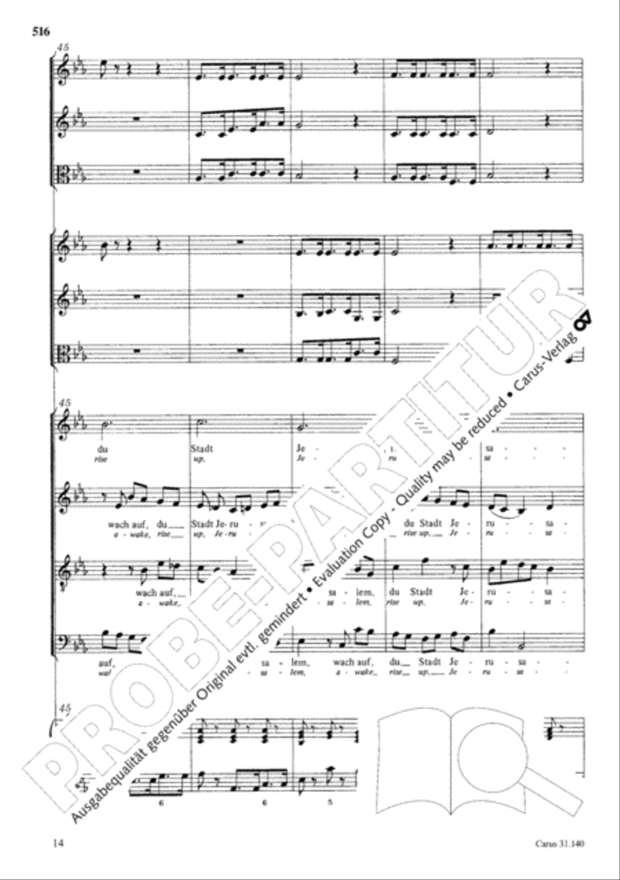 The Complete Sacred Vocal Works (Das geistliche Vokalwerk) Voice scores gallery preview page 517