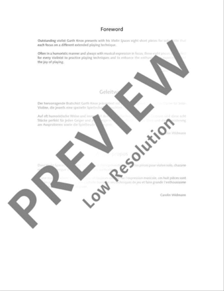 Violin Spaces Violin Solo scores gallery preview page 3
