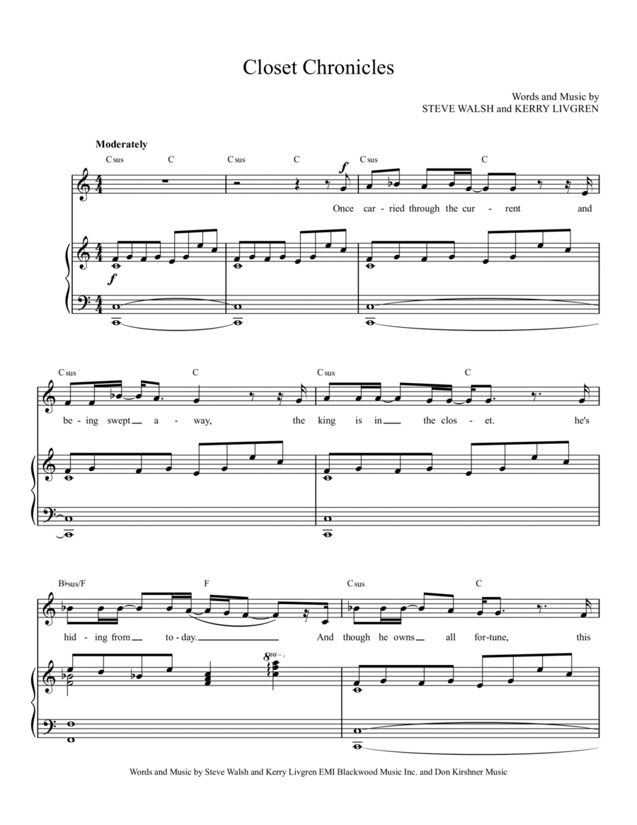 Closet Chronicles Voice scores gallery preview page 1