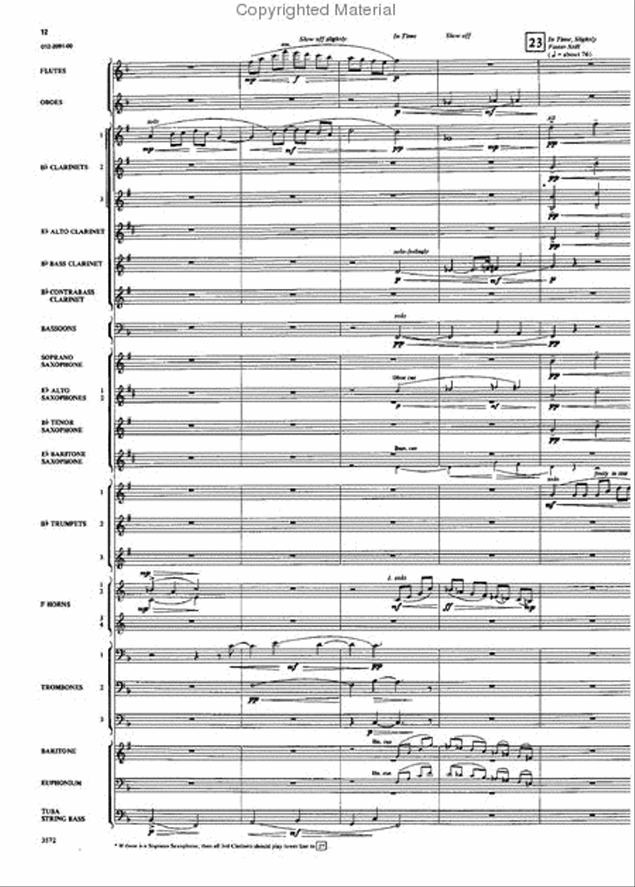 Two Grainger Melodies Two Grainger Melodies Concert Band scores gallery preview page 11