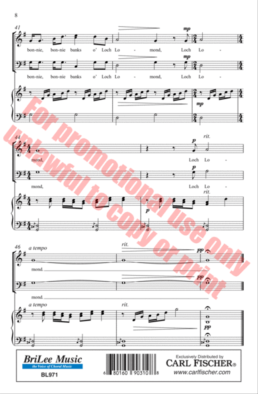 Loch Lomond 3-Part scores gallery preview page 9