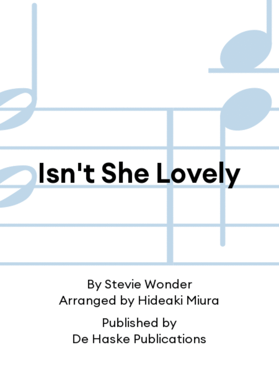 Isn't She Lovely Concert Band scores gallery preview page 1